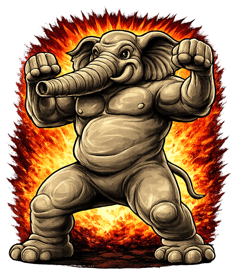 Mandingo elephant mascot